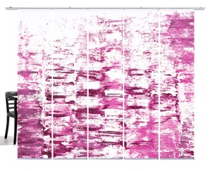 Textur pink Flächenvorhang 5-teiliges Set