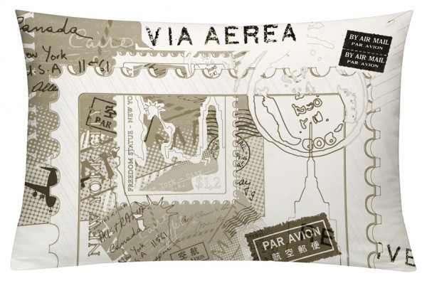 Postcard Sepia - Kissenhülle 60 x 40 cm